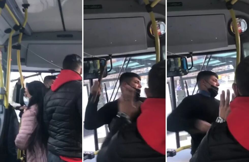 La brutal pelea que se vivió en un colectivo: el chofer atacó con un palo a un pasajero