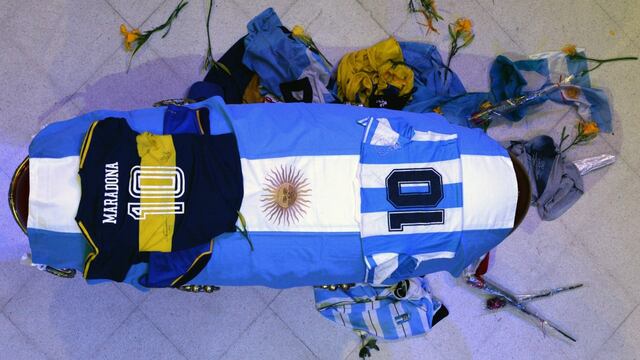 El velatorio de Diego Maradona en Casa Rosada.
