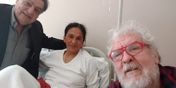 El dirigente kirchnerista y médico personal de Milagro Sala, Jorge Rachid (izquierda), junto a la dirigente jujeña en una foto de archivo.