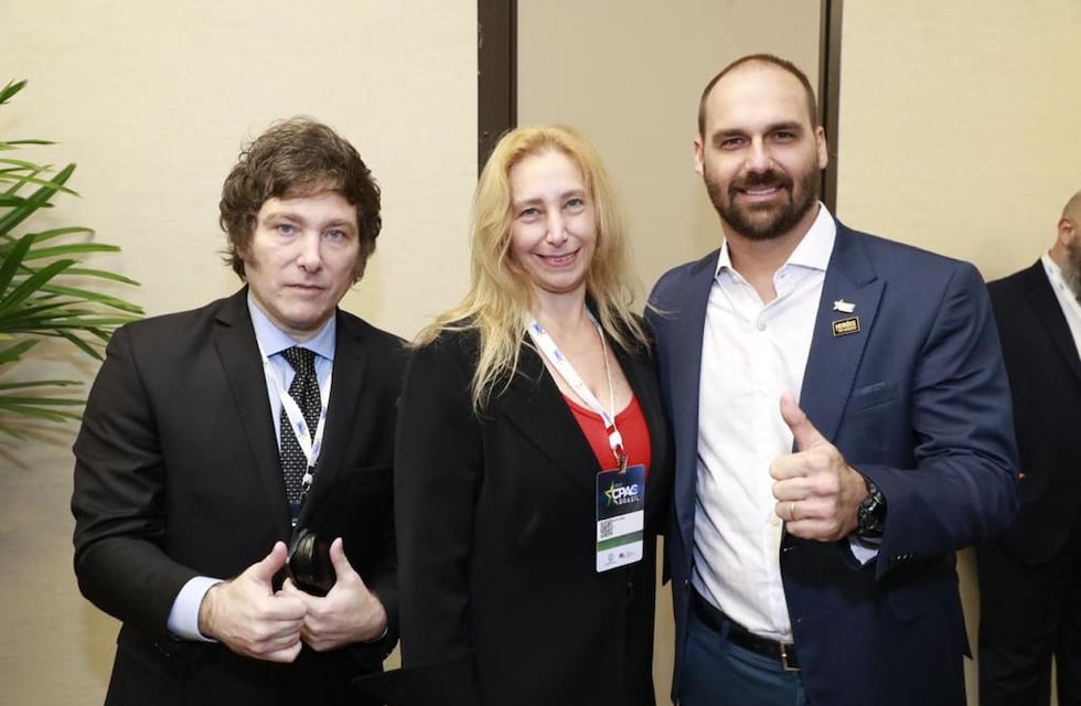 El hijo de Jair Bolsonaro se reunió con referentes de Juntos por el Cambio y libertarios en Buenos Aires