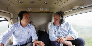 Alberto Fernández sobrevoló las zonas afectadas por incendios forestales en Misiones y Corrientes. Foto: Gentileza / Presidencia de la Nación