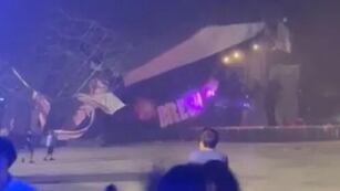 Se derrumbó el escenario de la fiesta Bresh