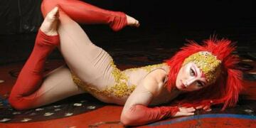 Fabiana Moscoso es acróbata, hija y nieta de artistas de circo.