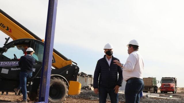El gobernador Omar Perotti recorrió este miércoles el avance de los trabajos en el Acueducto Desvío Arijón– Etapa II.