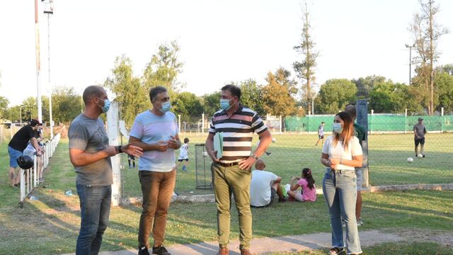 El intendente Luis Castellano recorrió las instalaciones del club Ben Hur