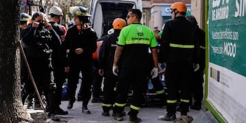 El derrumbe sucedió en una vieja casona de la zona de San Juan entre Alvear y Oroño