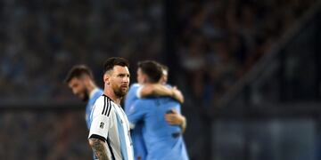 La cara de Messi tras la primera derrota de Argentina en casi un año.
