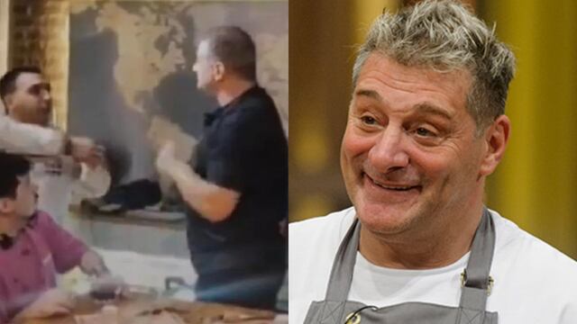 Turco García se agarró a trompadas en su programa con un invitado.