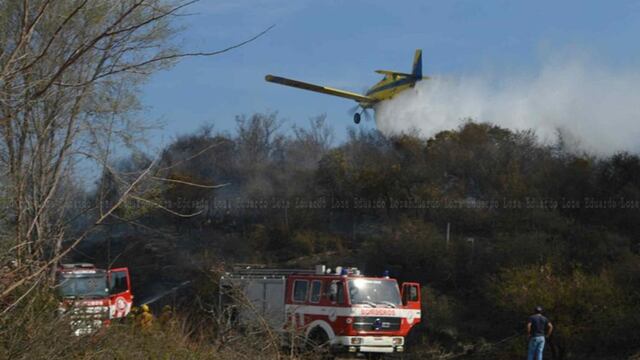 Alerta extrema. La Povincia recibió fondos para la lucha contra el fuego (Eduardo Loza)