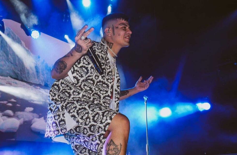 Duki y las pruebas de sonido para su show en Tarragona