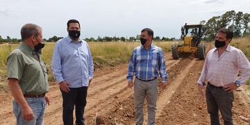 Bertellys recorrió obras en el barrio San Francisco