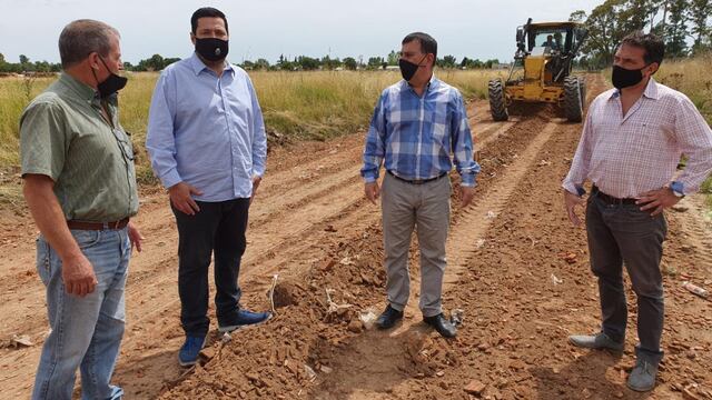 Bertellys recorrió obras en el barrio San Francisco