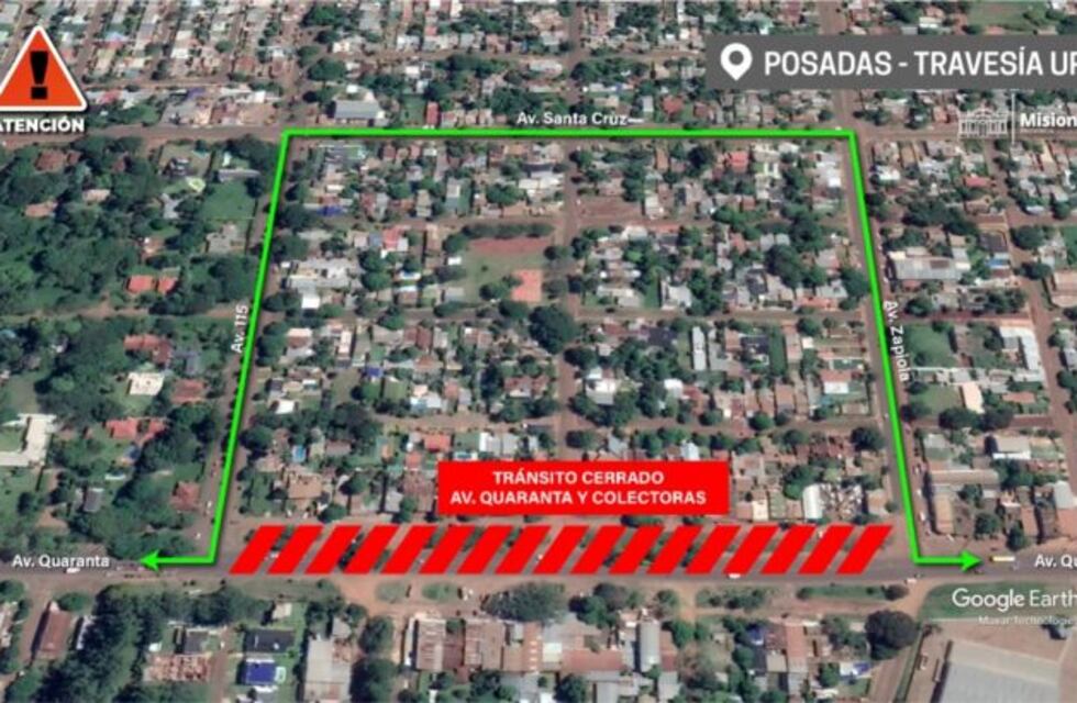 Este jueves y viernes habrá corte total del tránsito sobre avenida Quaranta
