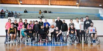 Ushuaia: lanzamiento de la Liga Municipal de básquet inclusivo