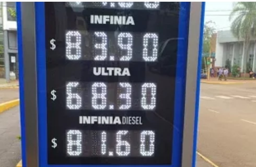 Montecarlo: aumentó el precio de los combustibles