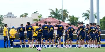 Boca ya se entrena en Miami (Boca)