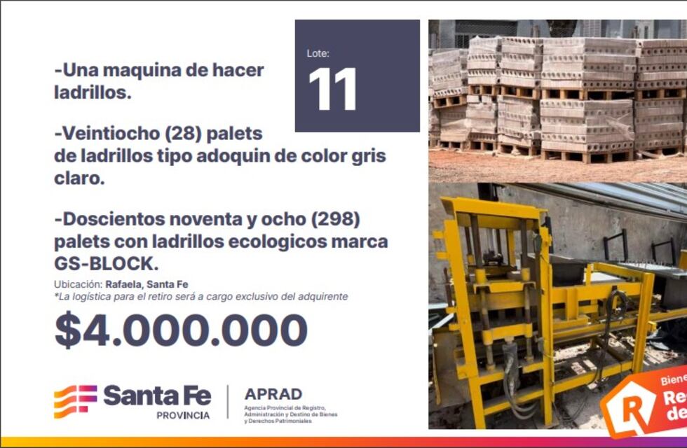 Subastarán los materiales decomisados al Grupo Spaggiari