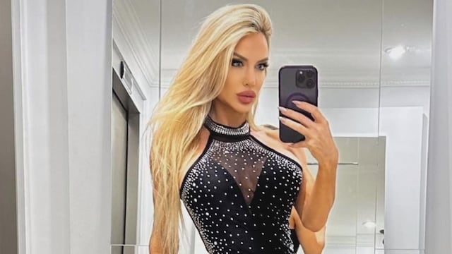 Luciana Salazar lució un vestido total white muy ajustado, ultra sexy y con transparencias
