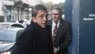 Sergio Massa ingresando al senado de la Nación. Foto: Federico Lopez Claro