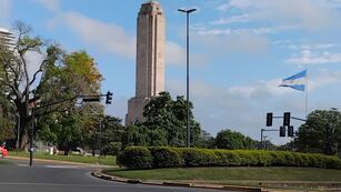Una de las vistas del Monumento a la Bandera, en Rosario