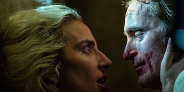 Lady Gaga y Joaquin Phoenix, en una escena clave de "Joker: Folie à Deux". (Instagram @toddphillips)