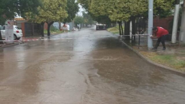 Abundantes lluvias en Arroyito Defensa Civil