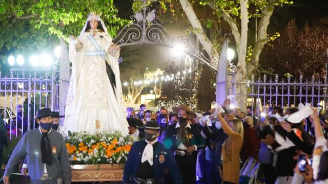 Matias Stevanato participó de los festejos a la Virgen.
