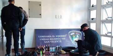 Joven detenido con objetos robados en El Soberbio.