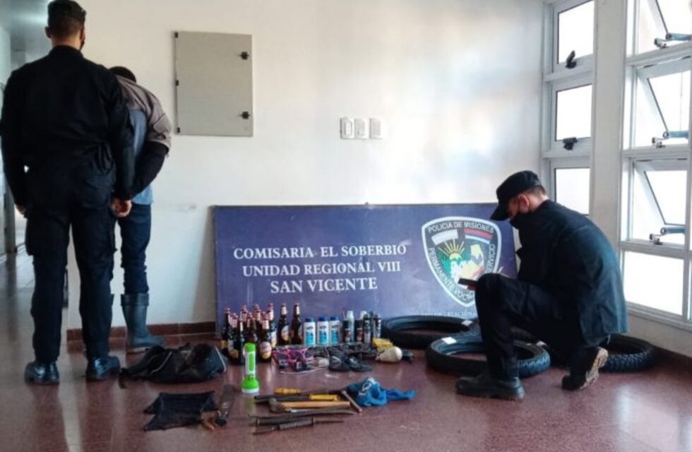 Joven detenido con objetos robados en El Soberbio