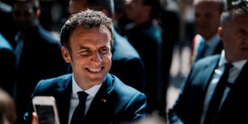 Macron habría ganado las elecciones en Francia. (AP)