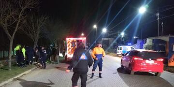 Robo y choque en La Falda