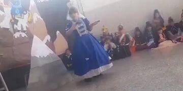 Los chicos siguieron con el acto sin saber lo que había sucedido