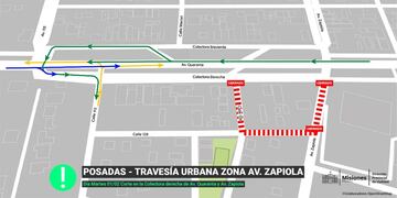 Obras en la Travesía Urbana ralentizarán el tránsito en la capital provincial.