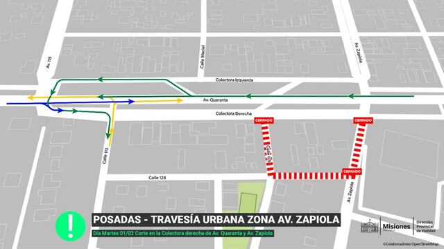 Obras en la Travesía Urbana ralentizarán el tránsito en la capital provincial.
