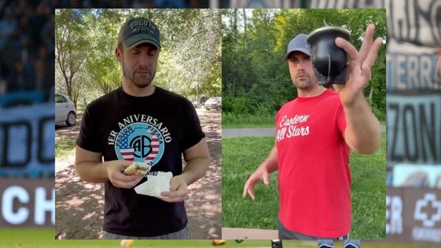 La mujer de Córdoba vive en Estados Unidos y comparte graciosos momentos con su marido yankee hincha de Belgrano.