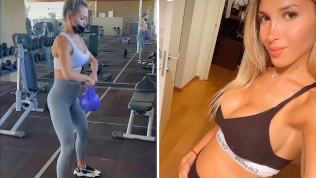 El entrenamiento de Agustina Gandolfo.