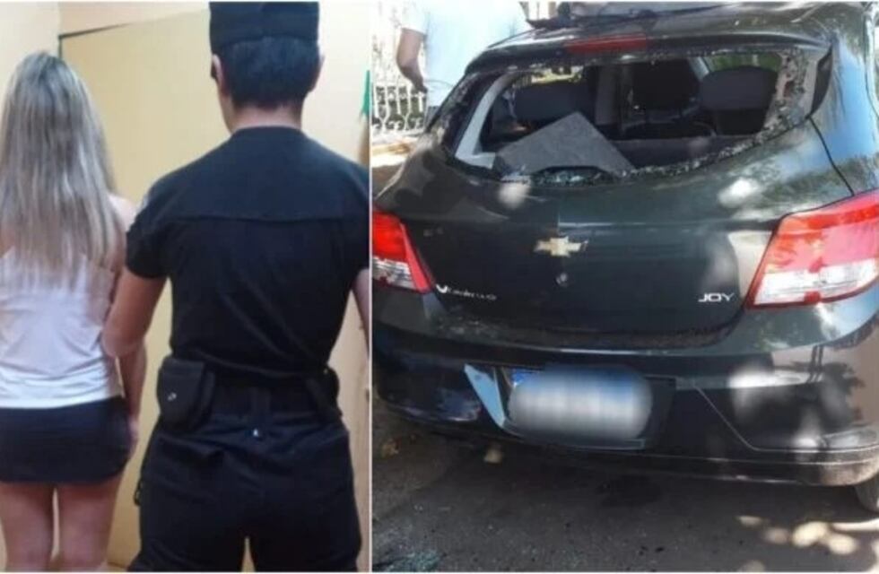 Posadas: mujer detenida acusada de causarle destrozos al auto de su ex pareja