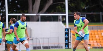 Kremer y Boffelli durante el entrenamiento. (VillarPress)