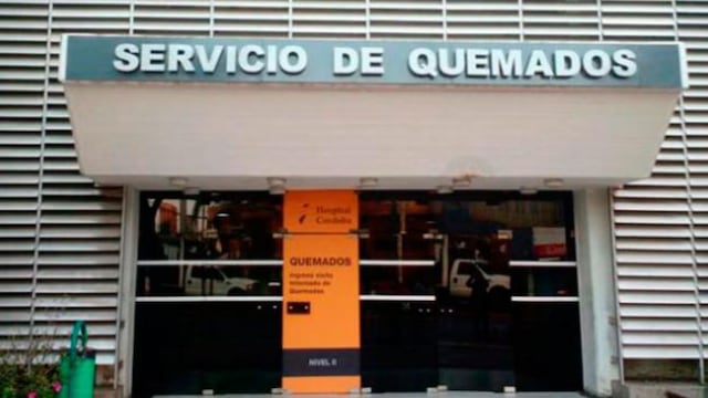 El hombre fue derivado al Instituto del Quemado de la ciudad de Córdoba.