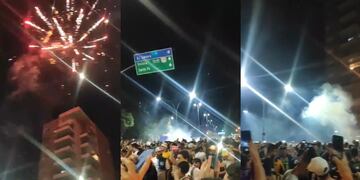 La zona norte vivió una madrugada bulliciosa. (@eze1889)