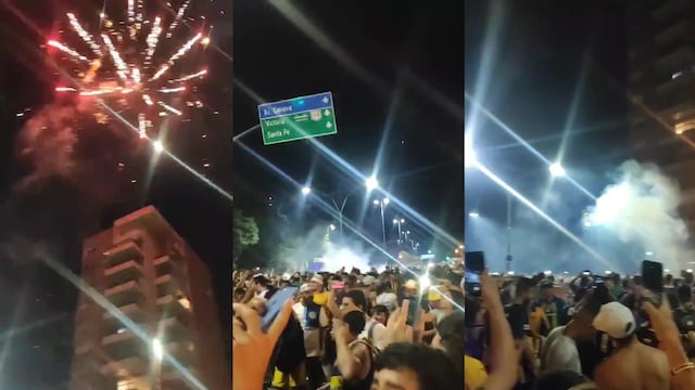 La zona norte vivió una madrugada bulliciosa. (@eze1889)