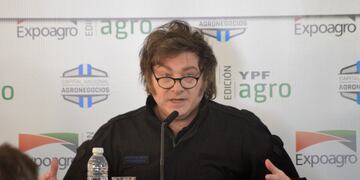 El presidente Javier Milei presente en la feria Expoagro 2025. (Prensa Expoagro)