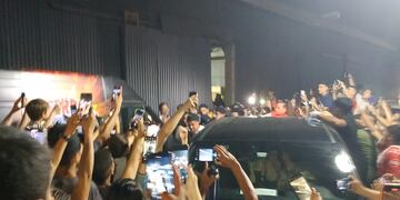 Una multitud recibió a la Joya.