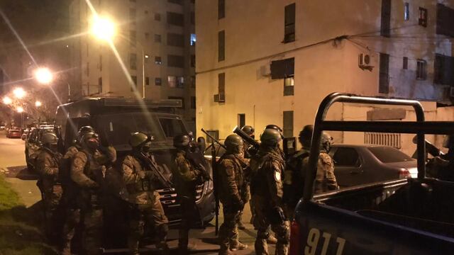 Parte de los allanamientos para desbaratar la organización se llevaron a cabo en barrio Municipal.