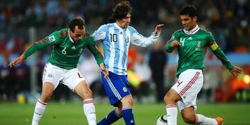 Argentina enfrentó a México en Sudáfrica 2010. Foto: Getty Images