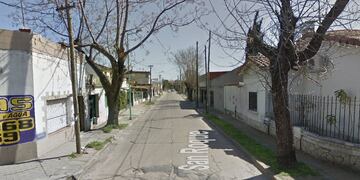 La zona en la que ocurrió el asalto a la jubilada en Temperley.