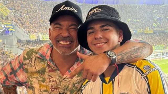 El Pocho se mostró orgulloso por el debut en Primera de su hijo.
