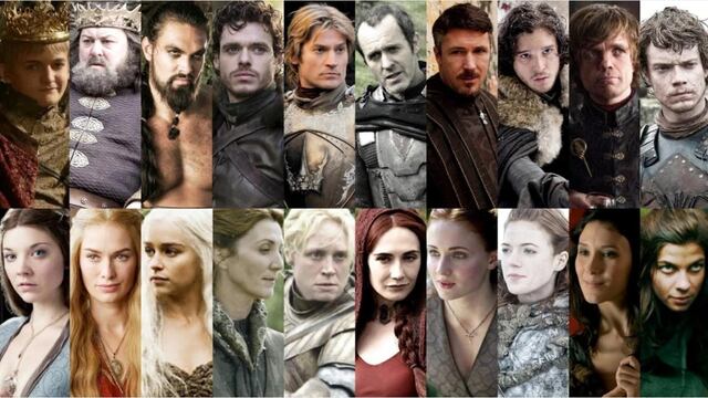 El elenco de Game of Thrones.