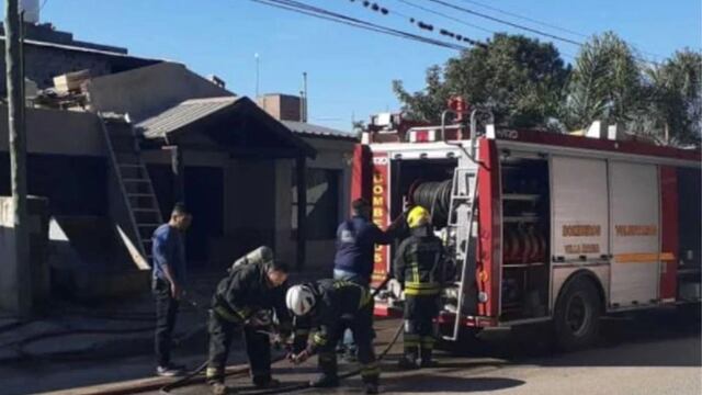 Salvaron a un niño de un incendio en Villa María