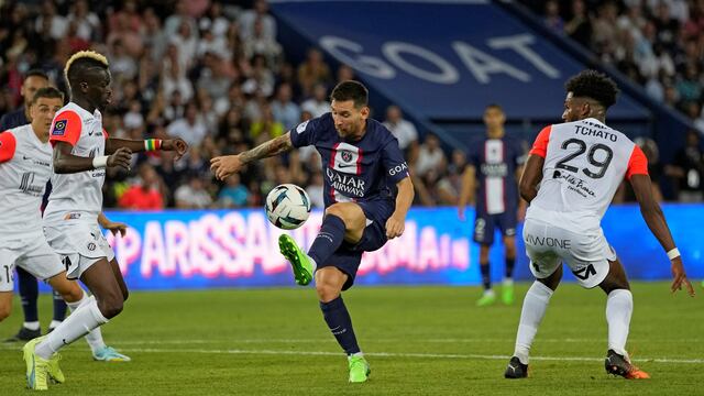 Lionel Messi, delantero del PSG. (AP)